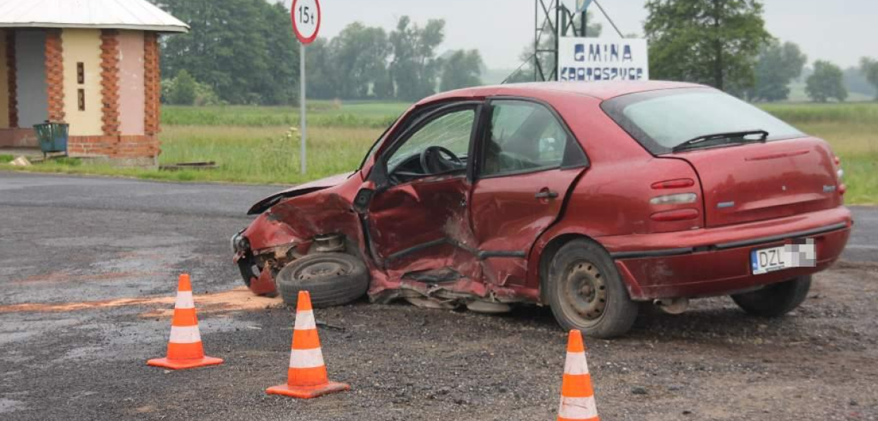 Wypadek na drodze do Kościelca