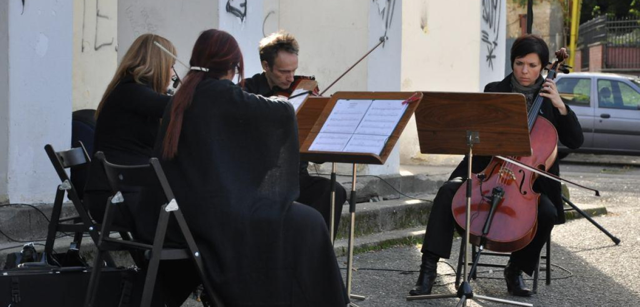 Koncert kwartetu smyczkowego w Parku Miejskim 