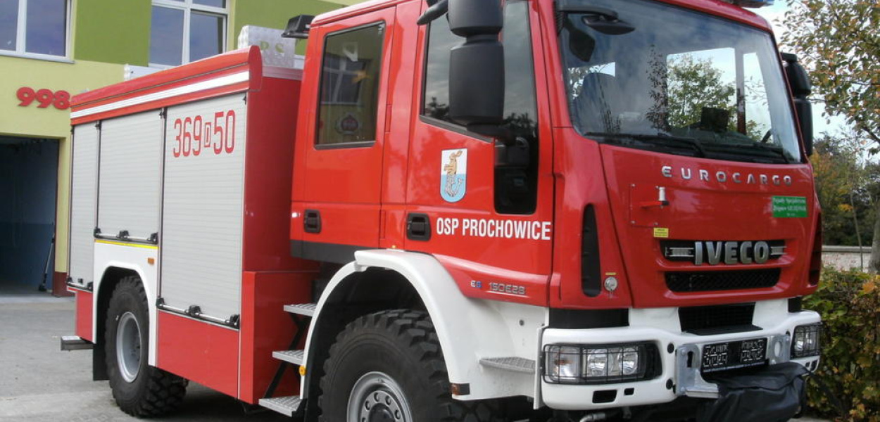 Potężny wóz bojowy w prochowickiej straży 