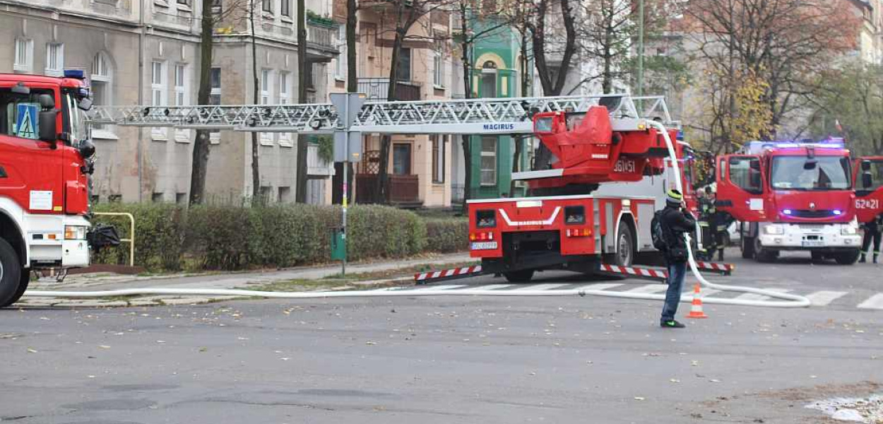 Pożar przy ulicy Andersa. Paliła się komoda