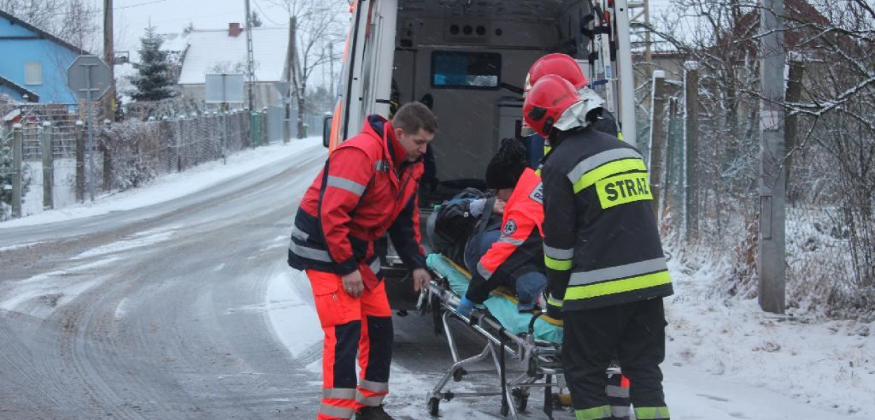 Wypadek na Działkowej. Ranna jedna osoba