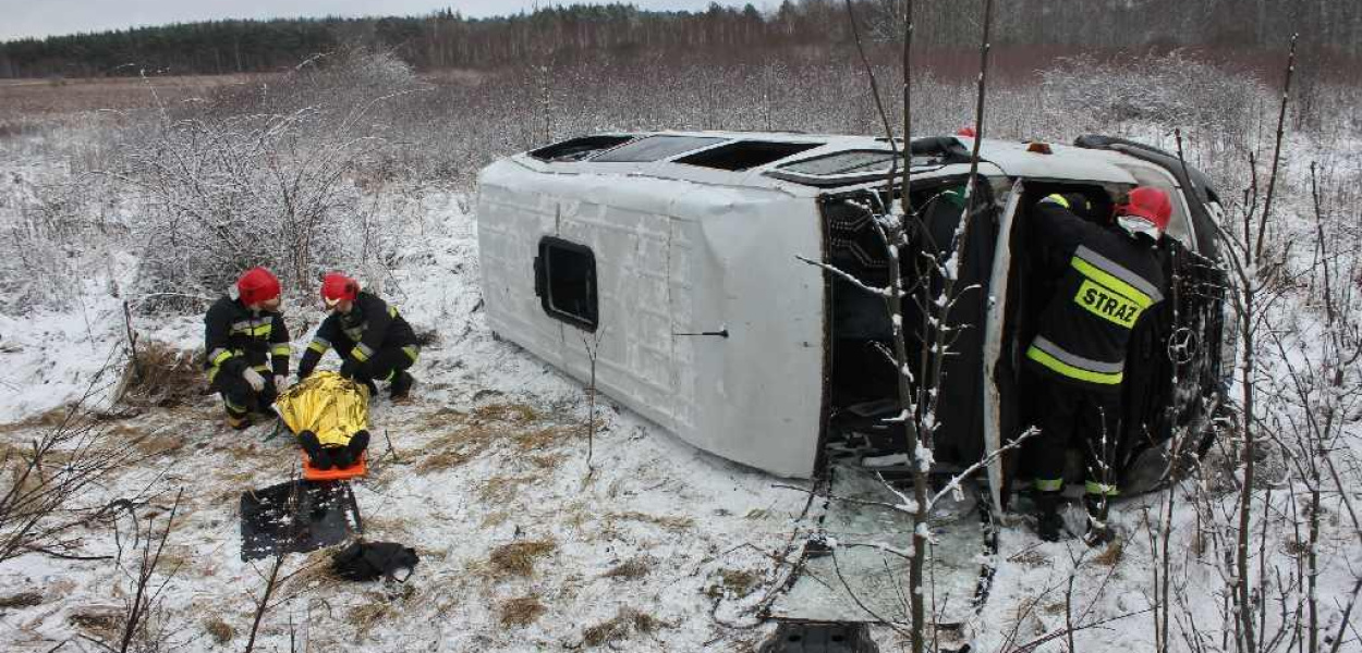 Wypadek busa w Rzeszotarach
