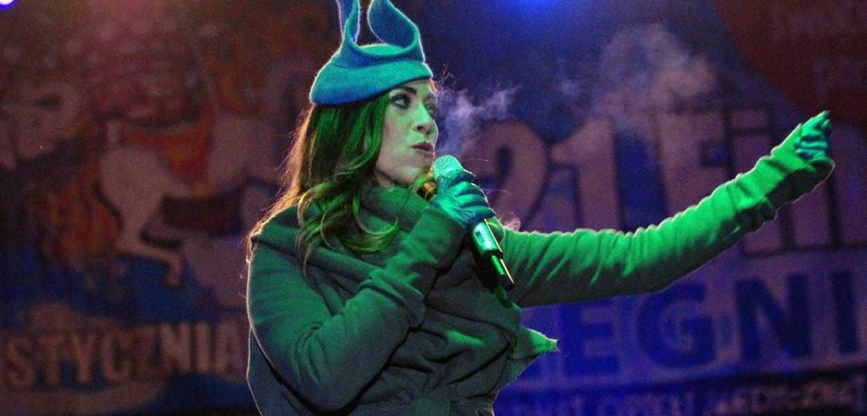 Kukulska na koniec Finału WOŚP w Legnicy 