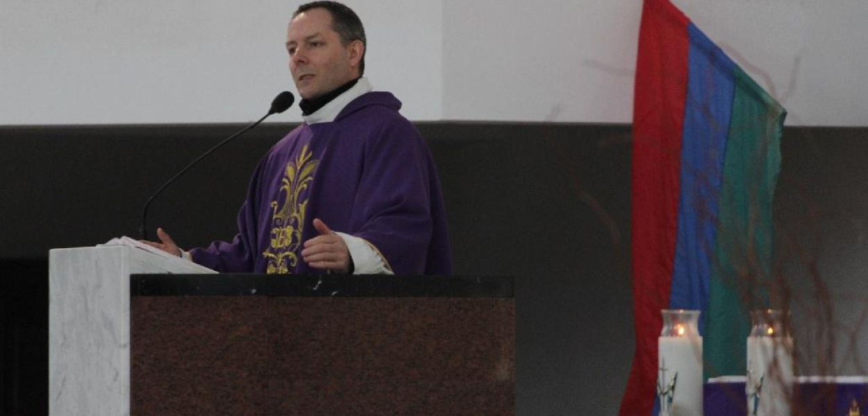 Na Koperniku modlili się za piłkarską Miedź