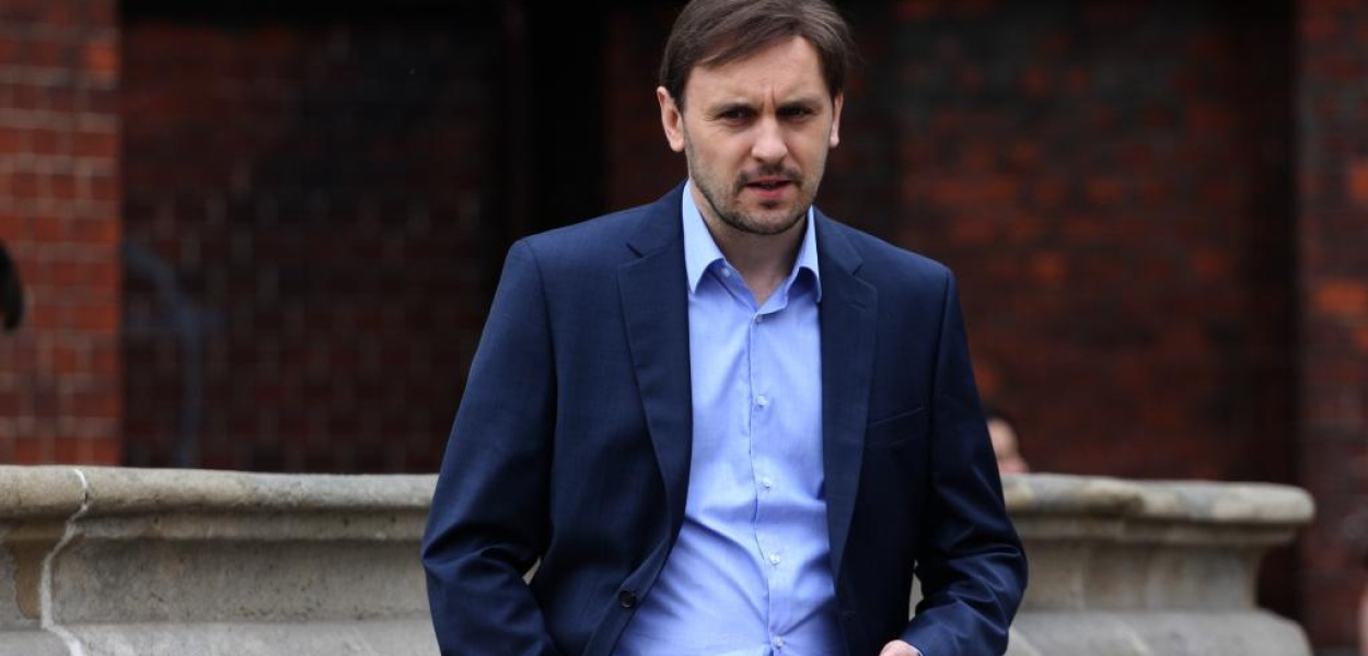 Adam Woronowicz na planie Fotografa