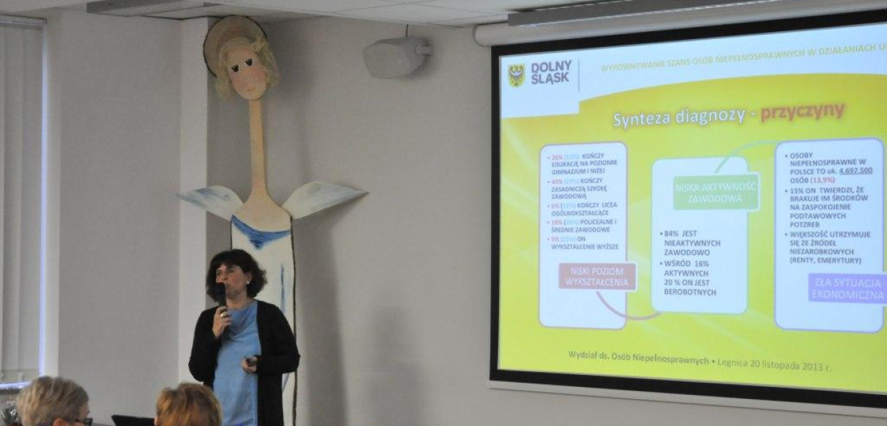 Urzędnicy pomagają osobom niepełnosprawnym 