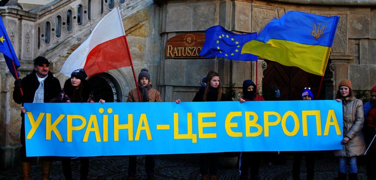 EuroMajdan w Legnicy. „Ukraina do Europy!”