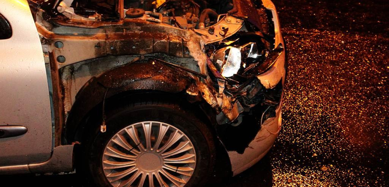 Ściął znak na wysepce przy Realu