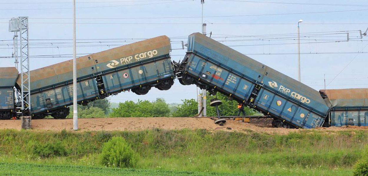 Przed Legnicą wykoleił się pociąg