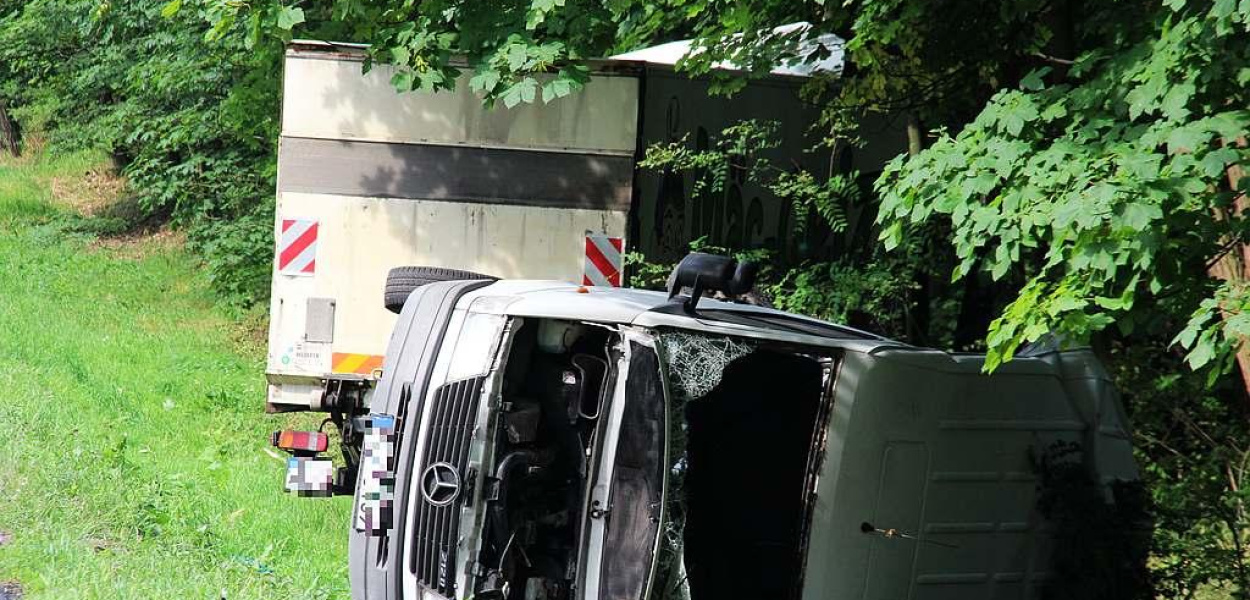 Ranni w wypadku pod Karczowiskami