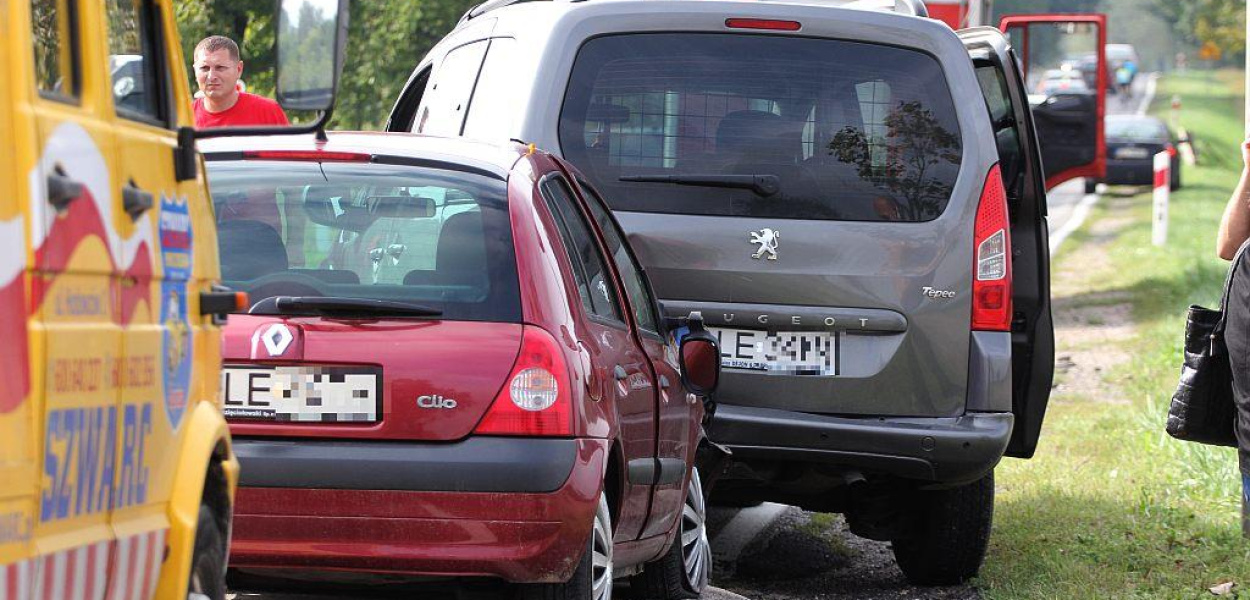 Wypadek na drodze Legnica - Chojnów