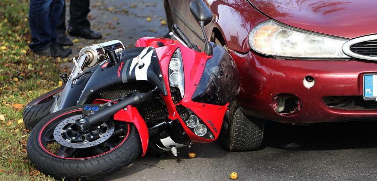 Potrącenie motocyklisty na Nowodworskiej