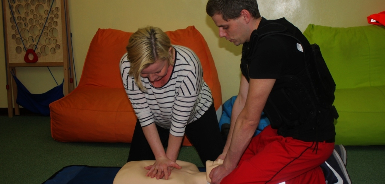 Uczyli jak pomagać poszkodowanym