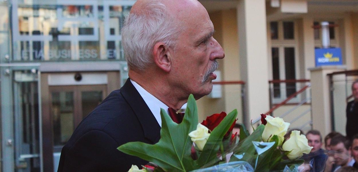 Kandydat Korwin-Mikke w LBC. Komplet widzów