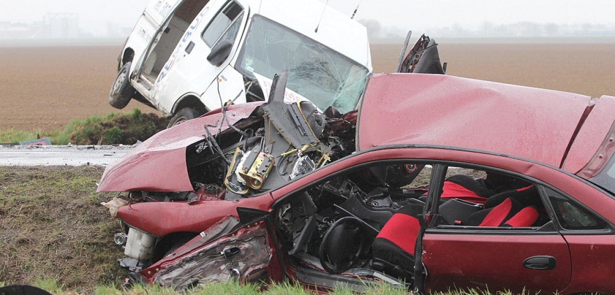 Groźny wypadek na trasie Jawor - Legnica