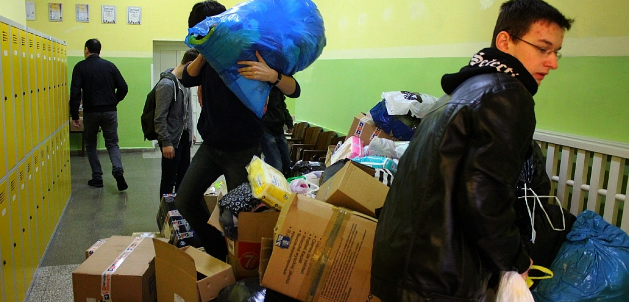 Na Ukrainę wyruszyła ciężarówka z darami