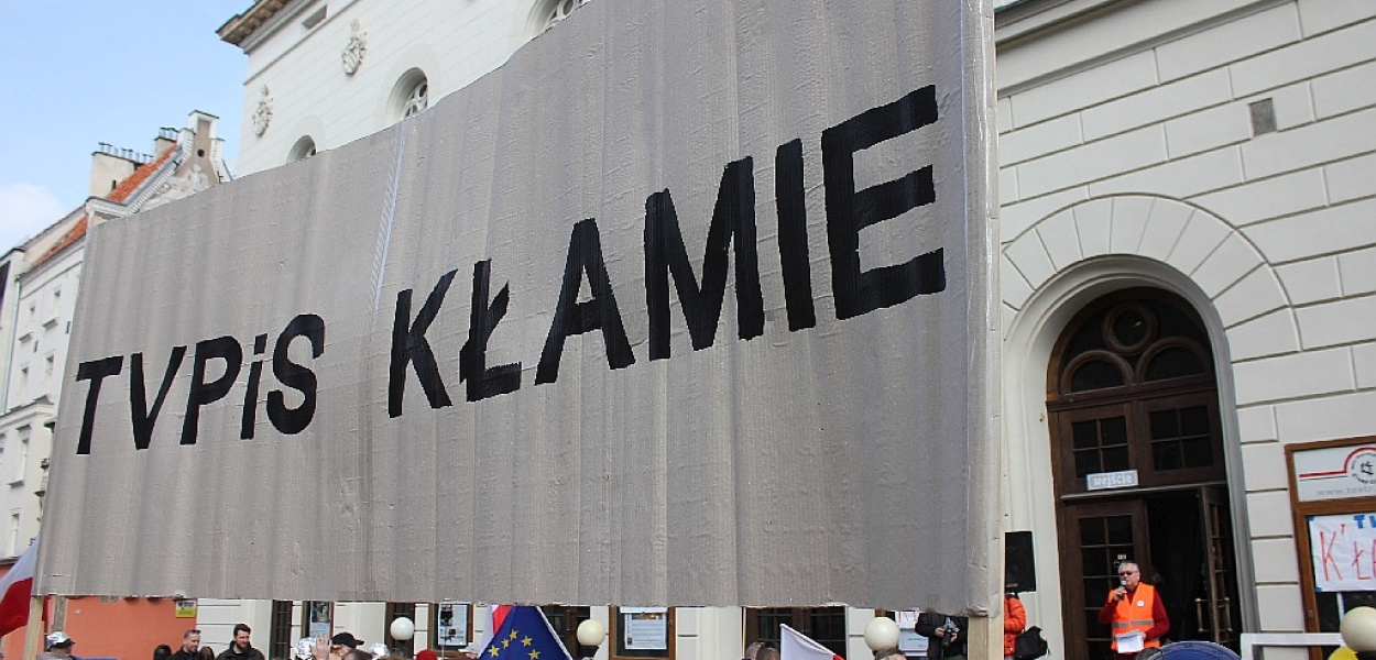 Protestowali przeciwko „dobrej zmianie” w TVP