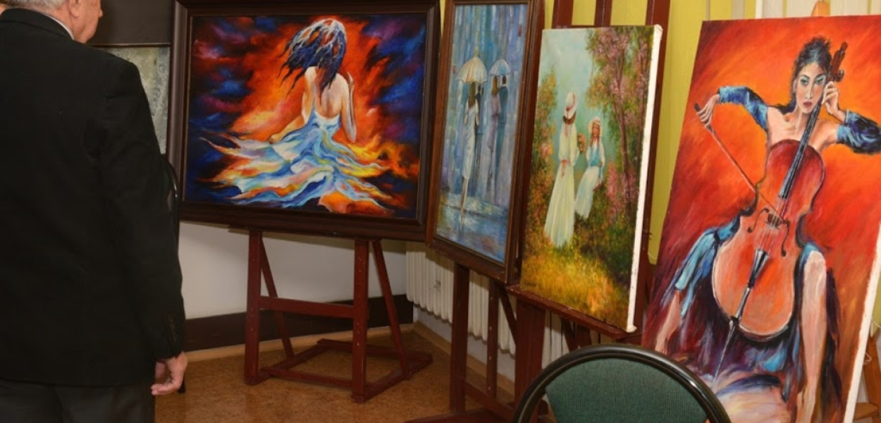 Wincenty Żekieć pokazał swoje obrazy