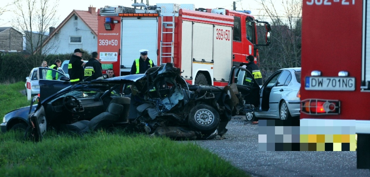 Czołówka pod Prochowicami. Jedna ofiara śmiertelna