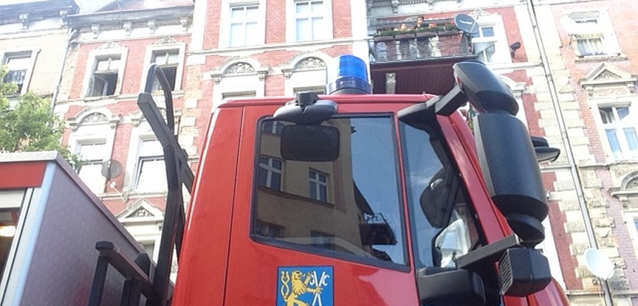 Pożar przy ul. Rataja. Trzy osoby w szpitalu