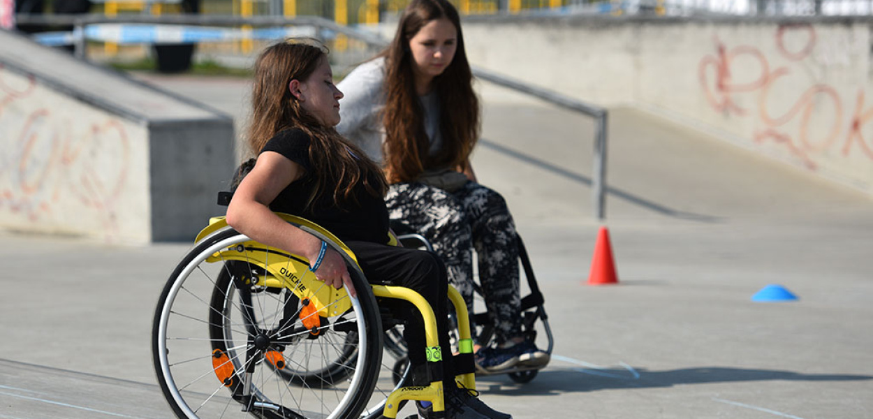 Niepełnosprawni i zdrowi jechali na jednym wózku