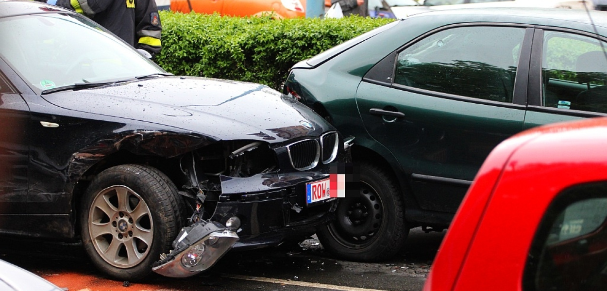 Sześć samochodów zderzyło się w centrum Legnicy