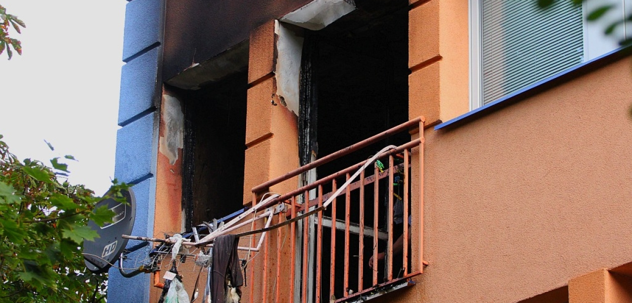 Spłonęło mieszkanie na osiedlu Kopernika
