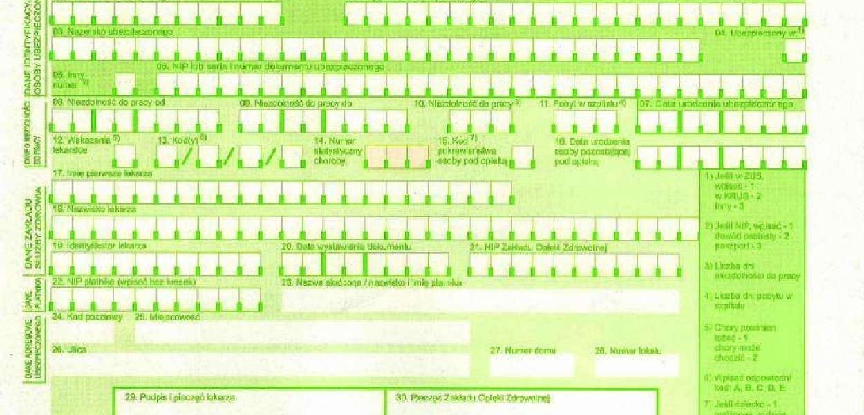 Od lipca 2018 znikną papierowe zwolnienia lekarskie