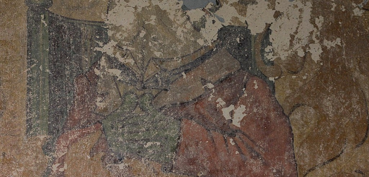 W bibliotecznej piwnicy znaleźli diabelskie freski!