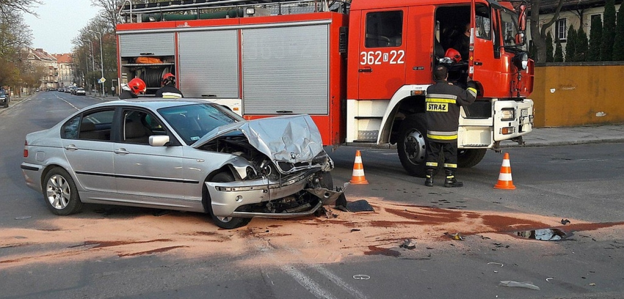 Kolizja na skrzyżowaniu Lotniczej i Szewczenki