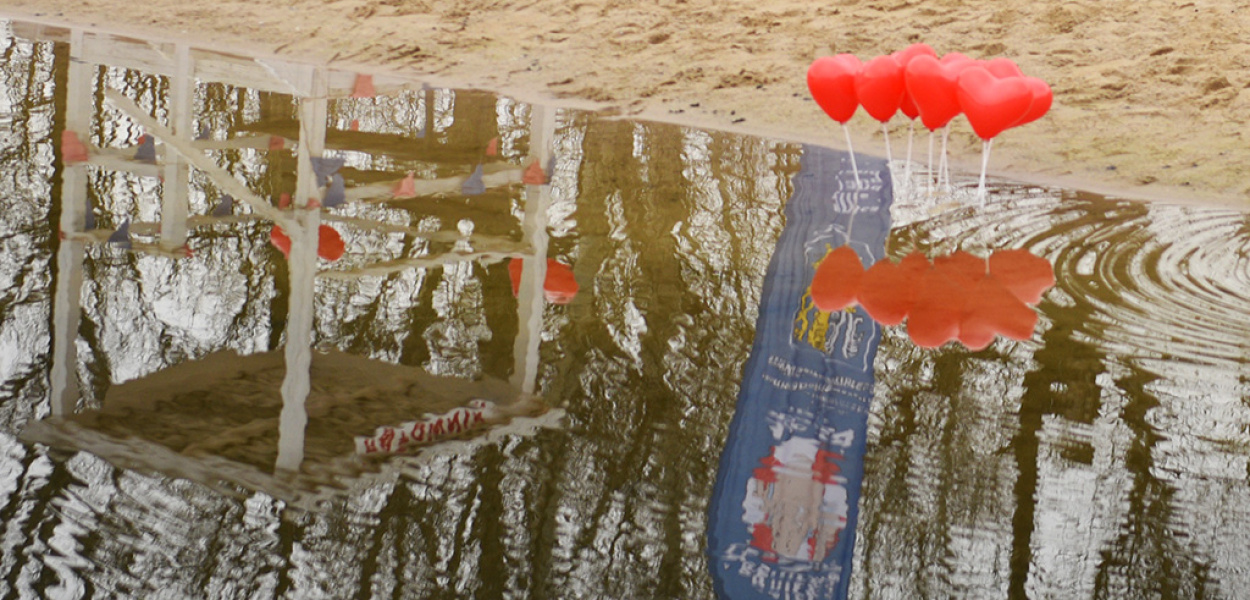 Walentynkowe morsowanie. Była okazja do przytulania