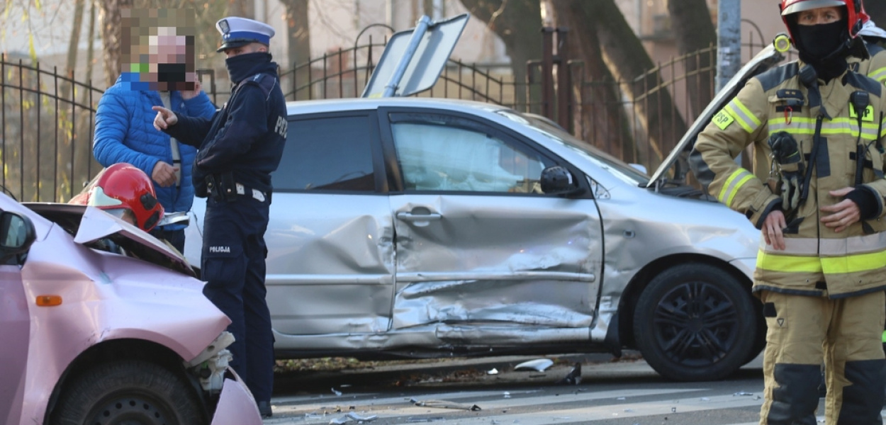 Nie „zauważyła” znaku stop