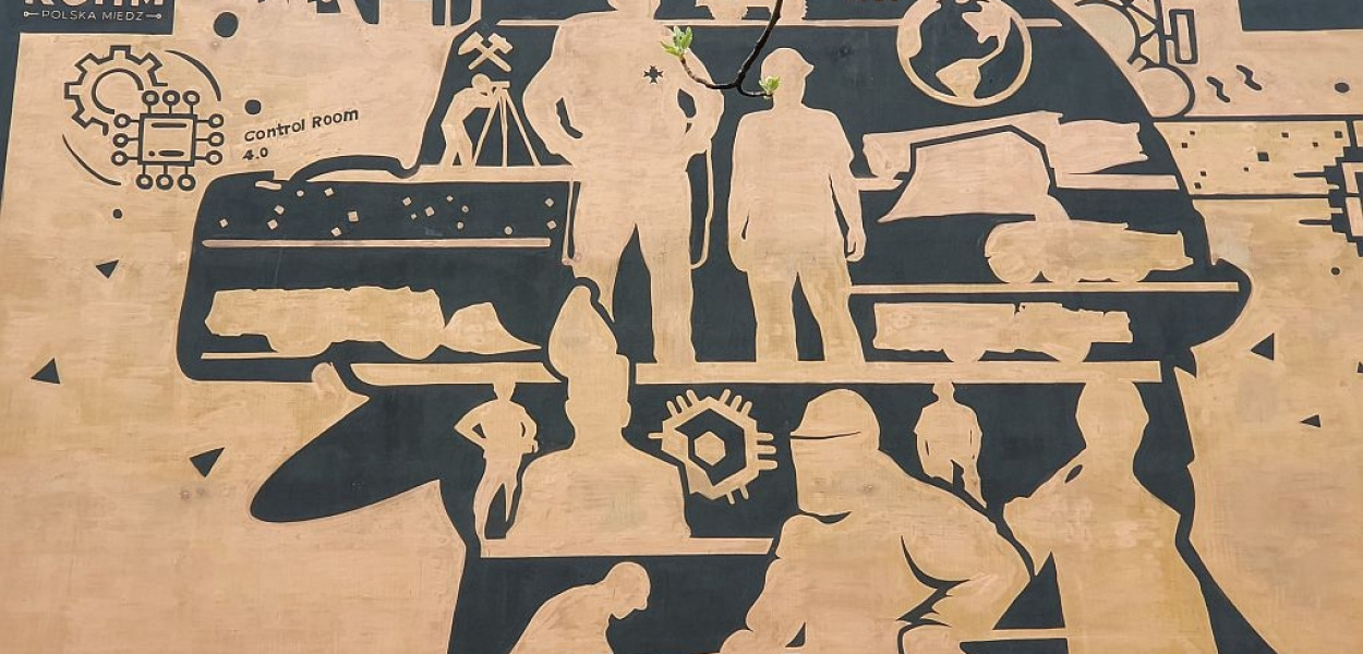 Malowany miedzią. Jedyny taki mural w Polsce