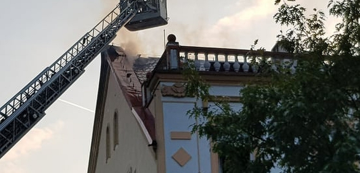 Pożar budynku przy ulicy Korfantego