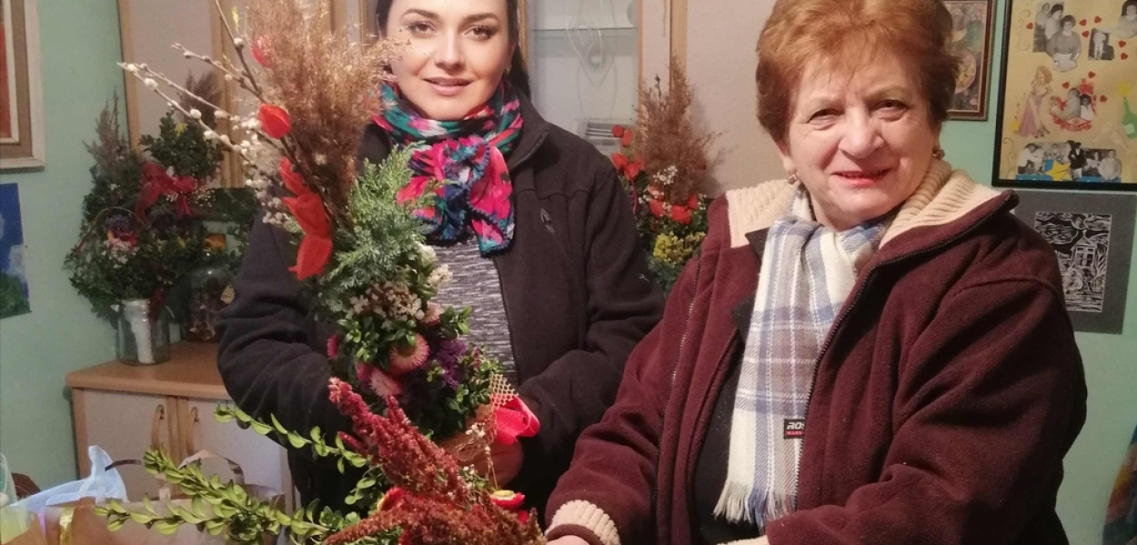 Warsztaty palm wielkanocnych w starostwie