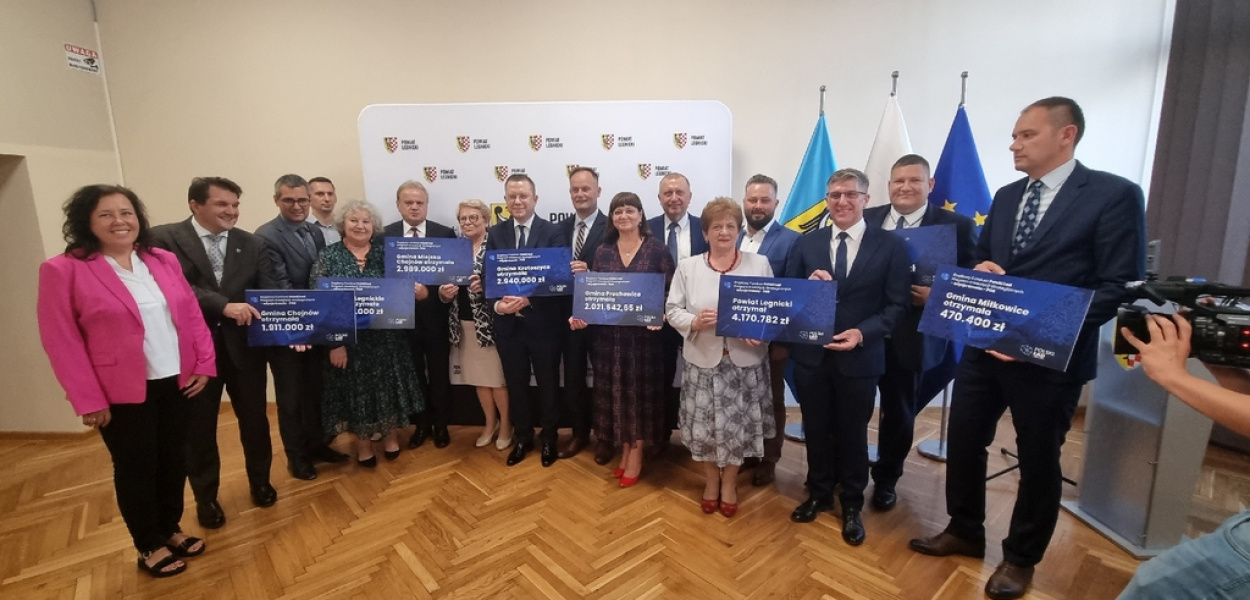 Miliony z rządowej dotacji dla gmin powiatu legnickiego