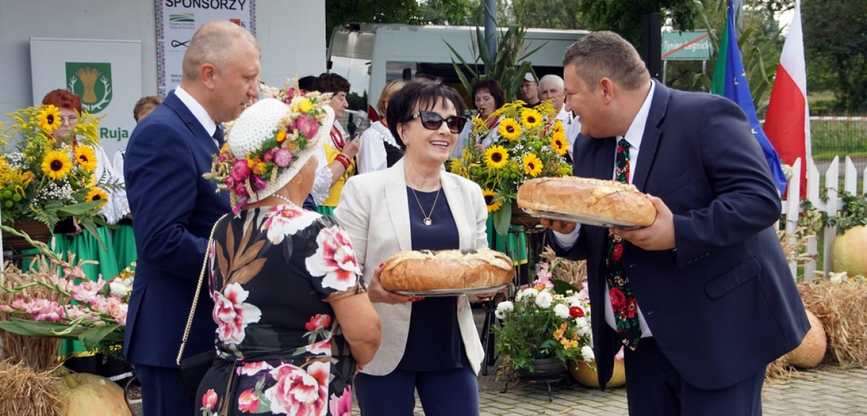 Druga osoba w państwie na dożynkach w gminie Ruja