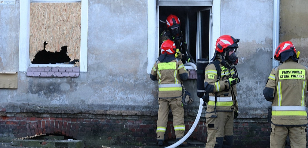 Pożar mieszkania przy Senatorskiej