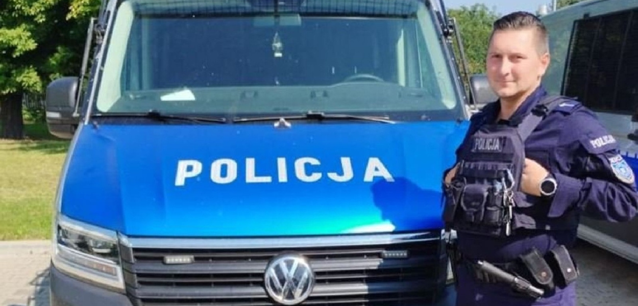 Ten policjant pomaganie ma we krwi. Bierzmy z niego przykład