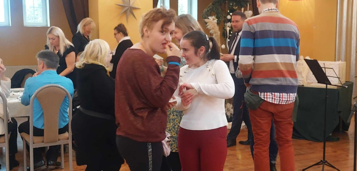 Wspólna wigilia podopiecznych WTZ