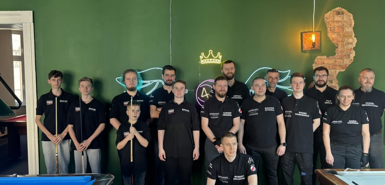 Sukces juniorów bilardowej drużyny Legnicy w starciu z Billaboom Poznań