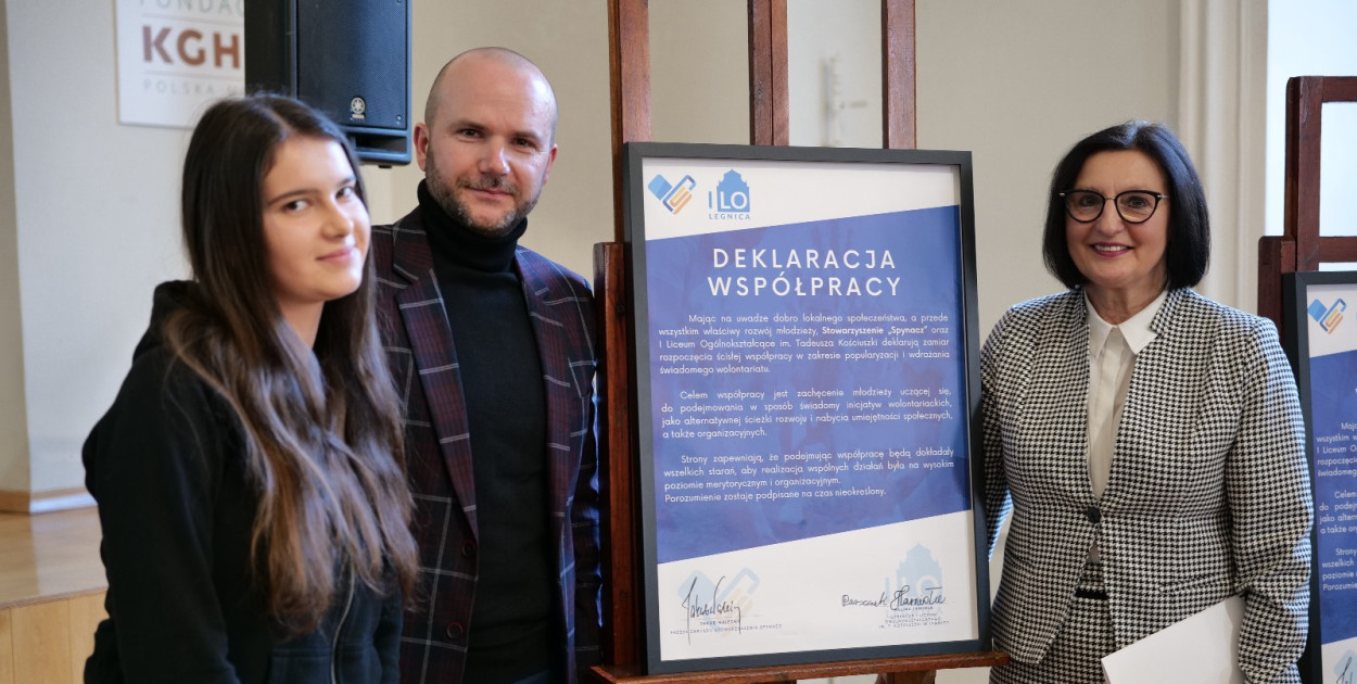 Spynacz i I LO w Legnicy: współpraca na rzecz świadomego wolontariatu