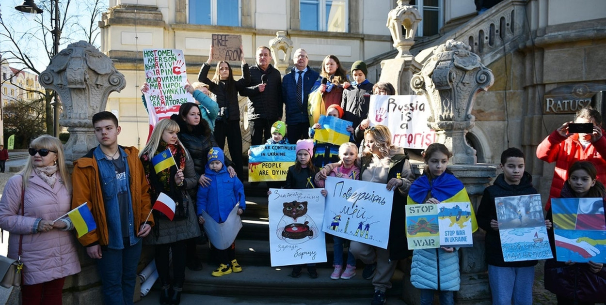 Protest przeciwko wojnie (Piotr Florek)