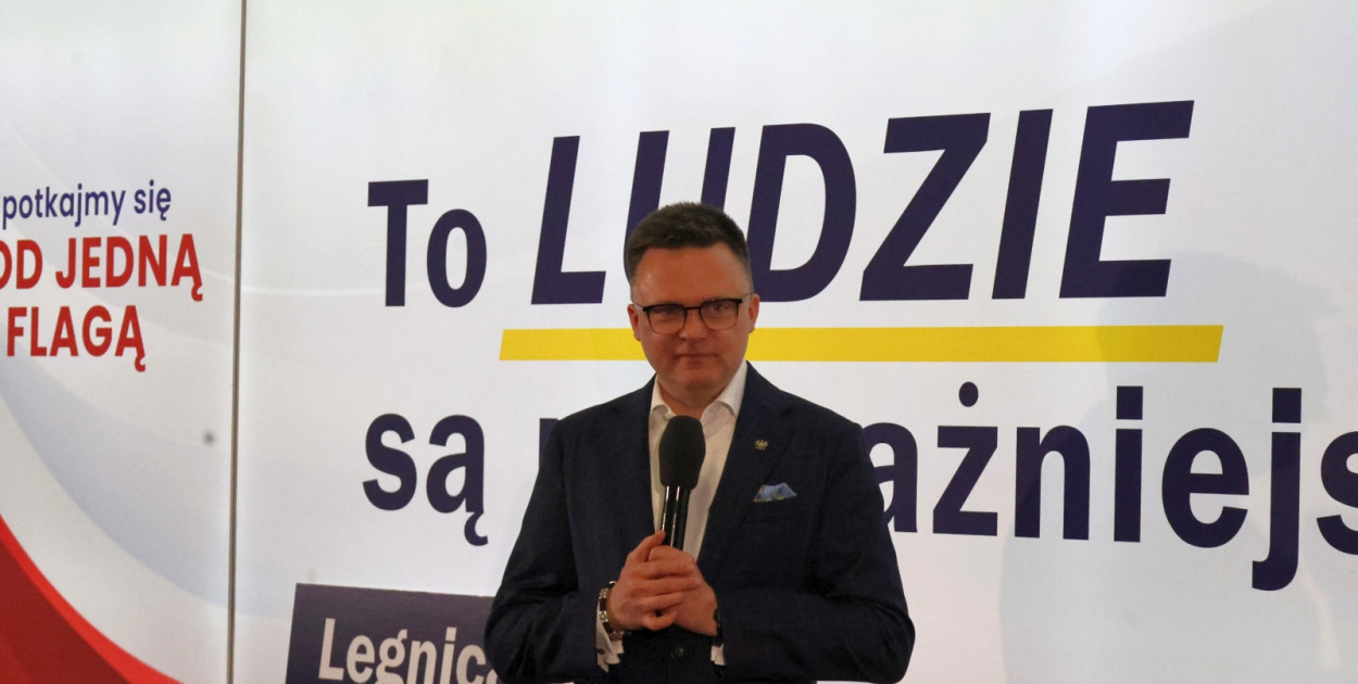 Hołownia w Legnicy o"duopolu" i kolesiostwie w spółkach Skarbu Państwa (Wojciech Obremski lca.pl)