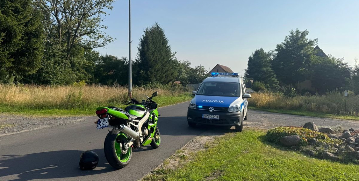 Uciekał motocyklem przed policją ponad 220 km/h. Grozi mu więzienie (źródło: Policja Dolnośląska)