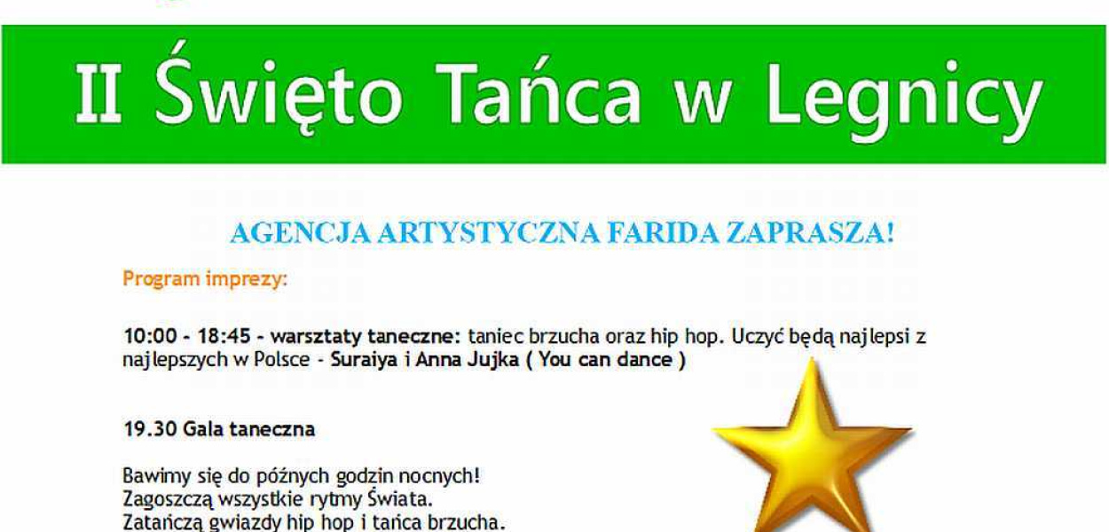 II Święto Tańca w Legnicy