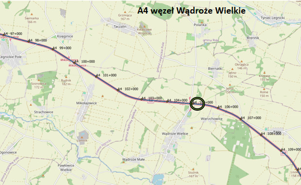 Remont płyt betonowych - A4 węzeł Wądroże Wielkie