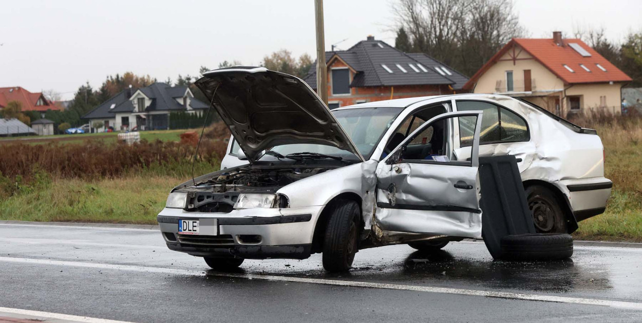 Wypadek między Spaloną a Kunicami