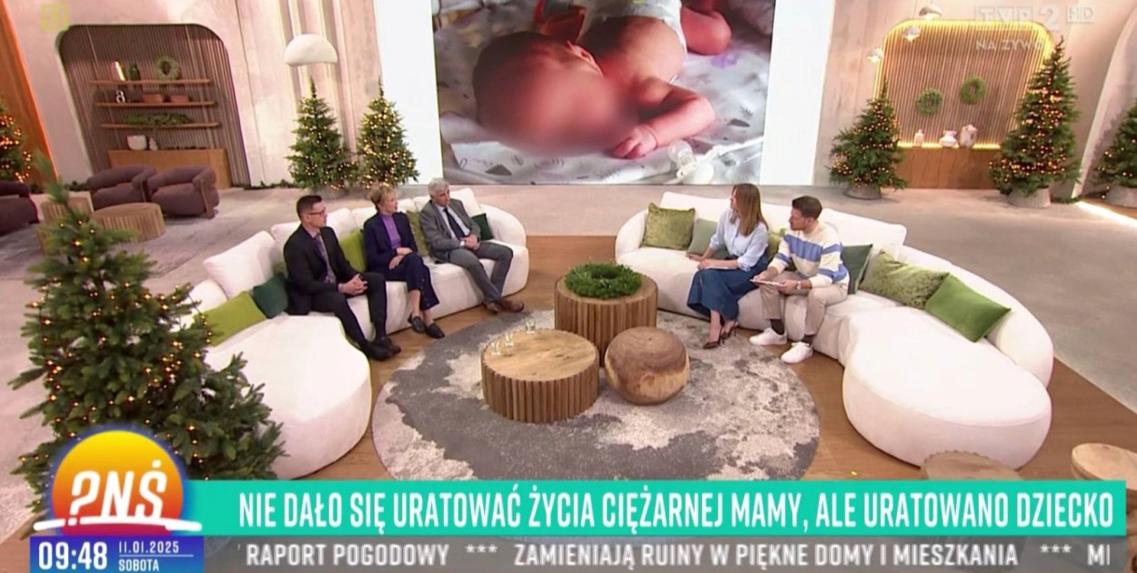 Lekarze z Legnicy w porannym programie TVP (źródło: Fb WSS w Legnicy)