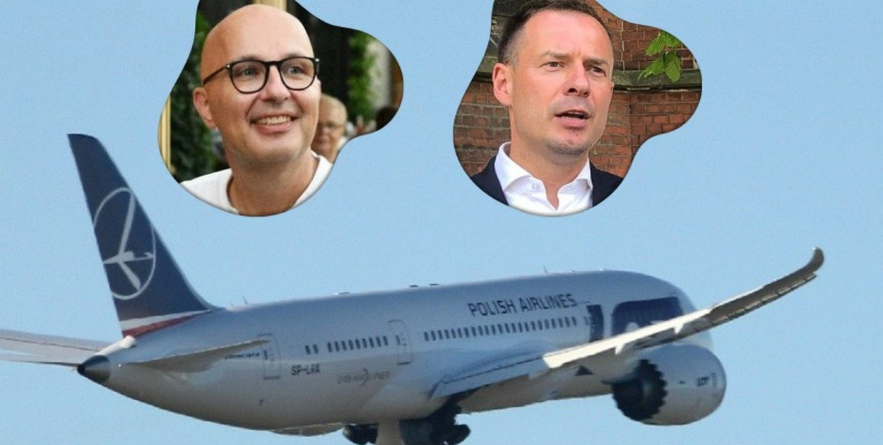 Latający posłowie. W czołówce Kropiwnicki i Borys (lca.pl)